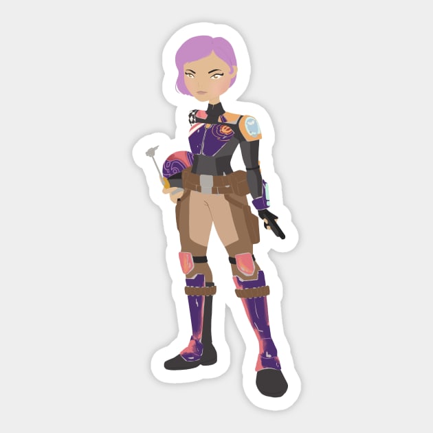 Warrior Sticker by littlemoondance